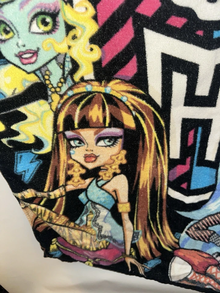 Toalla de baño de playa Monster High 2014 TOTAL RECHARGE 100 % algodón 27" x 54" Foto 4 de 4