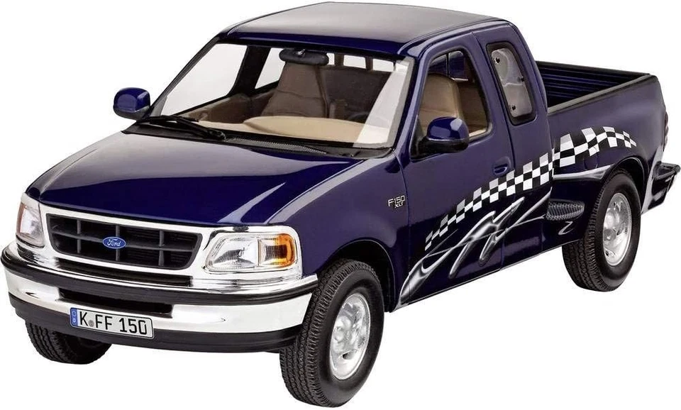 REVELL 07045 - KIT DI MONTAGGIO IN PLASTICA '97 FORD F-150XLT, SCALA 1/25 - Immagine 2 di 2