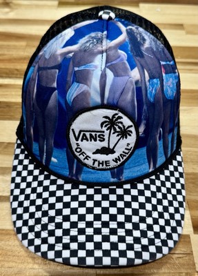 Vans Off The Wall Trucker Hat Bikini Girls Photo Print Mesh Snapback Black Osfm