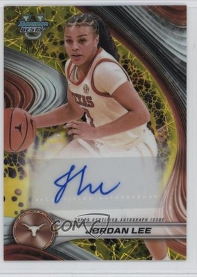 2024 Bowman U Best of Yellow Lazer Refractor 70/75 Jordan Lee #B24-JL Auto 7ba