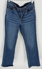 Duluth Womens Mid-Rise Denim Bootcut Straight-Leg Jeans