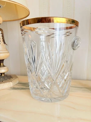 Seau à champagne en Cristal Etzel de Bitche édition limitée - Photo 1/4
