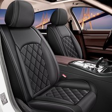 Full Set Car Seat Cover Fit for GMC Canyon 2015-2026  Waterproof Luxury Leat...
