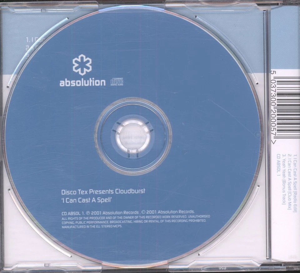 Disco-Tex Presents Cloudburst I Can Cast A Spell CD UK Absolution 2001 single - Bild 2 von 2