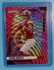 Jayden Daniels - 2024 Prizm Rookie RC - Pink Wave #347 - Washington Commanders