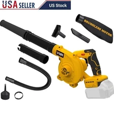 Cordless Leaf Blower Vacuum 2in1 18000RPM Adjustable Speed Accessories New