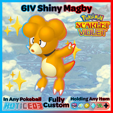 ✨Shiny Magby 6IV✨ Pokemon Scarlet & Violet 🚀Fast🚀 Indigo Disk DLC