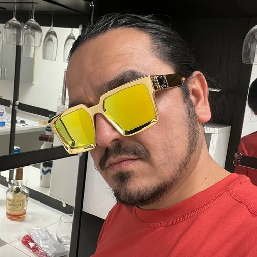 Fashion Sunglasses Yellow Mirror Lens Driving Sport Outdoor Shades Eye Glasses - 第 20/29 張圖片