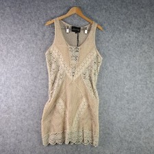Lucette Dress Womens 3 / 14 Beige  Lace Scoop Neck Sleeveless NEW NWT 6186