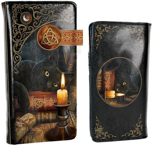 Nemesis Now B3939K8 Witching Hour Lisa Parker Embossed Purse 19cm Black, PU, 18.