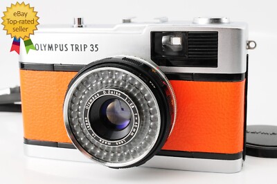 Mint ] OLYMPUS TRIP 35 Orange Point & Shoot Film Camera from