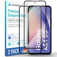 2X Schutzglas Panzerfolie Full Screen Matt FüR Galaxy A54 5G Displayschutz Glas