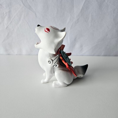 Okami Chibiterasu Wolf Figur 9cm Vinyl Exclusive Okamiden Capcom Sammlerstück