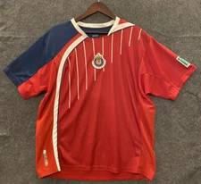 Rhinox Group RX Red Futbol Soccer Shirt Jersey Guadalajara Chivas Men's Large