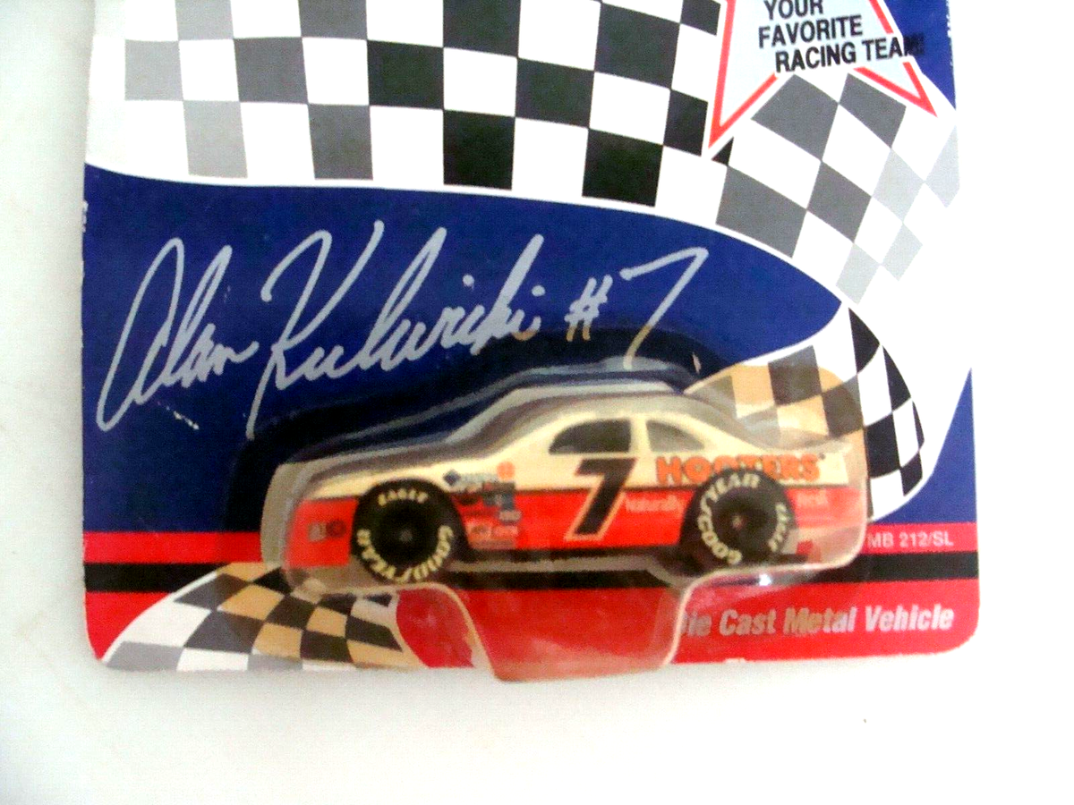 3 ALAN KULWICKI #7 HOOTERS 1/64 SCALE CAR , PLUS 2 IN MEMORY OF ALAN