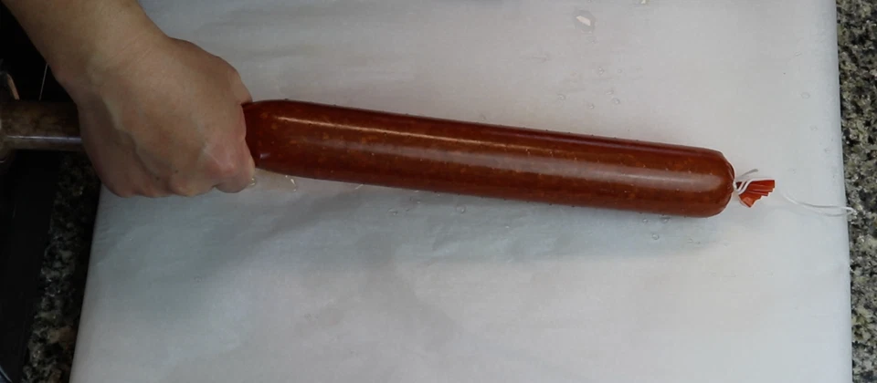 25 - 1,5 in x 20 in. Carcasas fibrosas de caoba para salchicha de verano para 2 libras ea 50 lb Foto 3 de 3