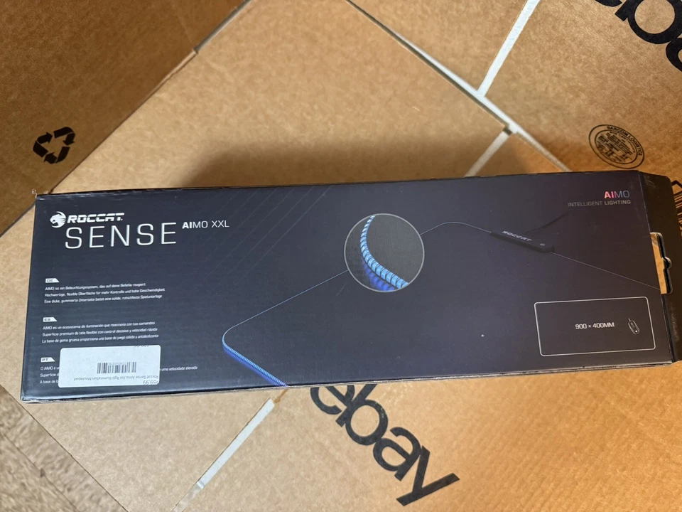 ROCCAT Sense AIMO XXL PC Gaming Mousepad with RGB Lighting - Image 3 of 4