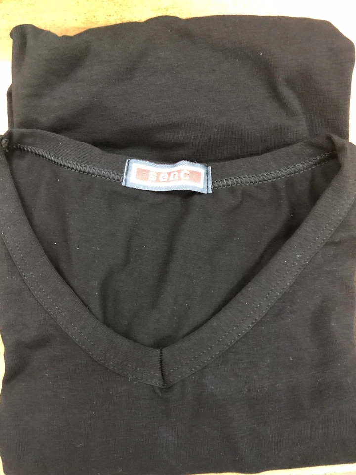 Senc Maglia in cotone bielastico sia a girocollo che a V Confezione da 3 pezzi - Immagine 2 di 4