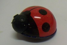 Vintage Tin Lady Bug Lehmann Lili 901 Friction Toy West Germany Red  Black