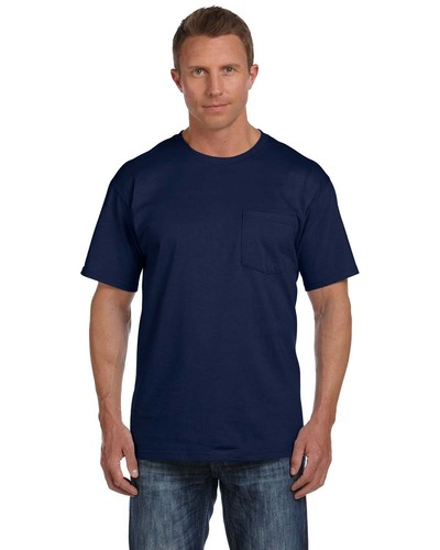 Fruit Of The Loom 3931P Men's HD Cotton Pocket Tee Short Sleeve Top T-Shirt - Picture 14 of 30