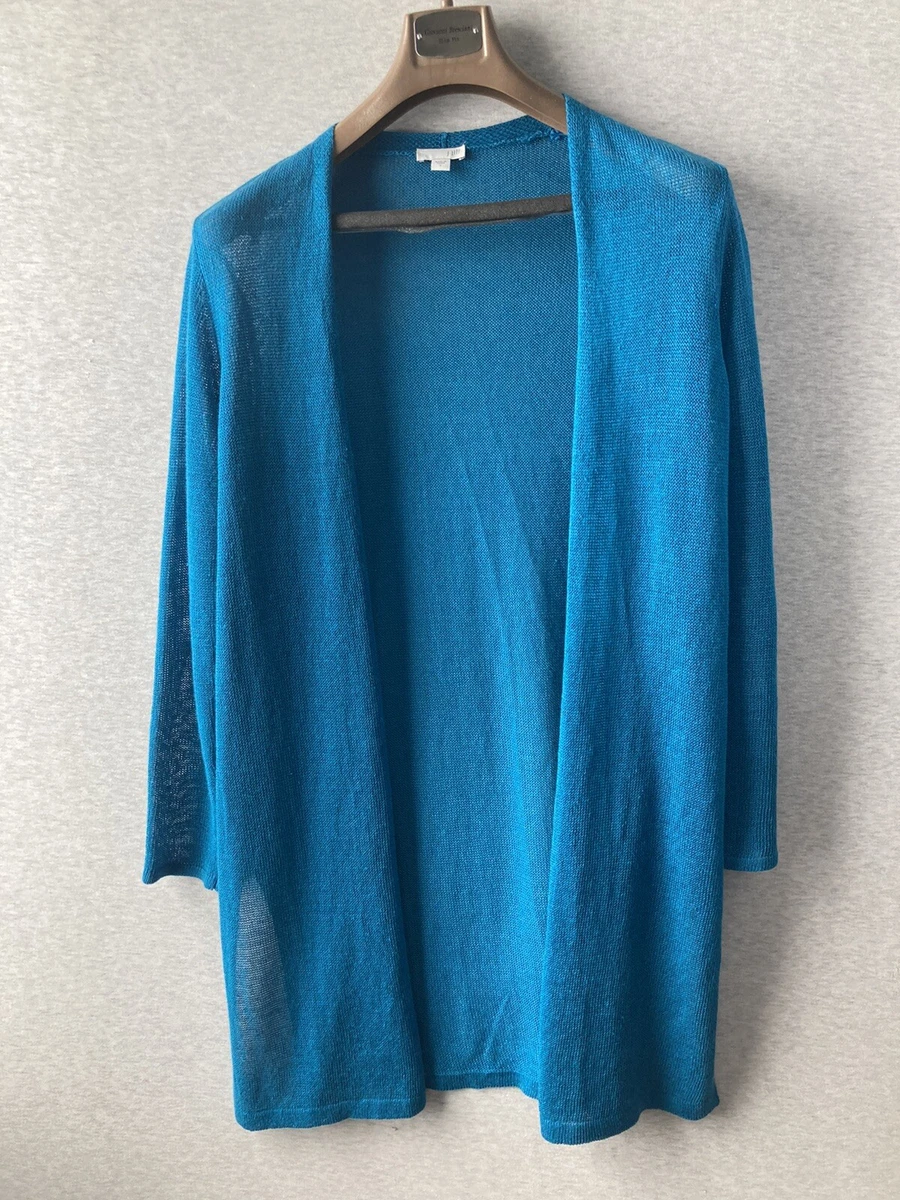 Blue store linen cardigan
