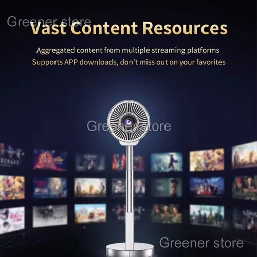 Smart 1080P HD 4K Vidéo Projecteur WiFi Bluetooth Portable Bureau Maison Théâtre - Photo 4/16