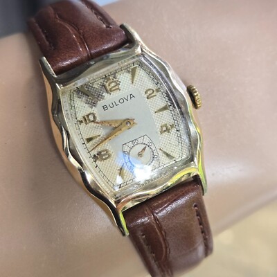 Vintage BULOVA men's manual wind watch Cal.11AC 17Jewels 10K GF