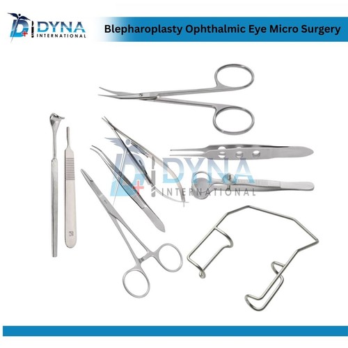 New Blepharoplasty Ophthalmic Eye Micro Surgery Surgical Instruments SET Kit 9X