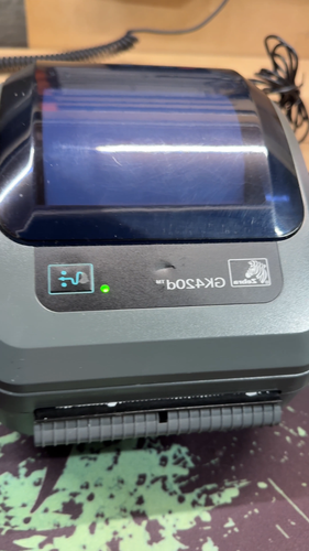 Zebra GK420d Thermal Label Printer & Power Cable Up to 6"x4" Tested & VGC - Video 1 of 1