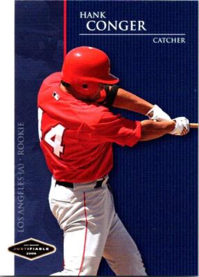2006 Justifiable Hank Conger #JF-6 Los Angeles Angels