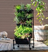 Mobile Metal Planter Portable Patio Garden Balcony Metal Frame Corrosion Resist Mobile Metal Planter Portable Patio Garden Balcony Metal Frame Corrosion Resist