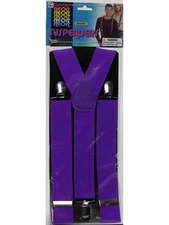 Neon Purple Suspenders - Forum Novelties, Costume Accessory, One-Size, Nerd, Fun
