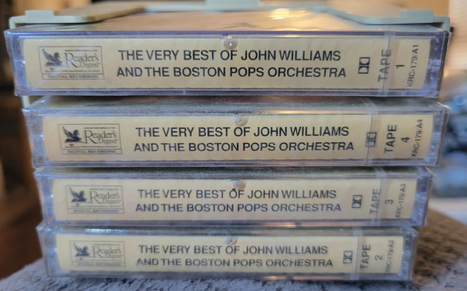 VERY BEST OF JOHN WILLIAMS BOSTON POPS new 4 CASSETTE SET Readers Digest vtg - Image 2 of 2
