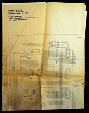 Midway Mfg Co. SPACE INVADERS Logic Schematic M051-00739-A005 Arcade 010725WT-D