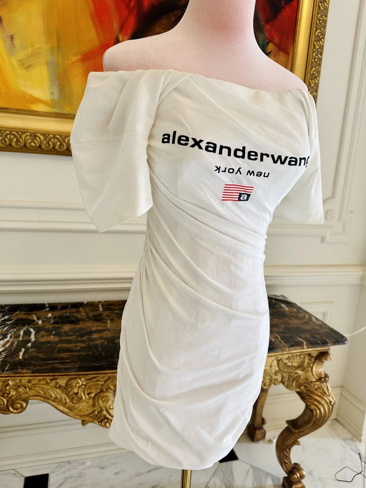 Alexander Wang Twisted T Shirt abito bustier 0