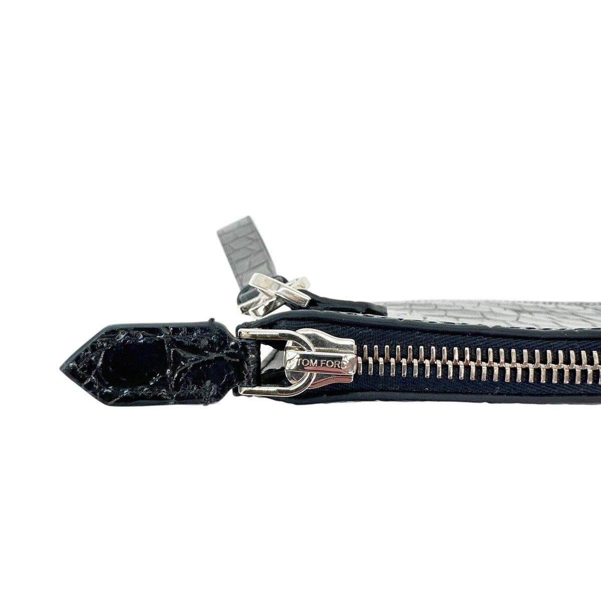 小物 TOM FORD TOM FORD Glossy Printed Croc Flat Pouch with Strap | eBay