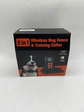 Wireless Dog Fence System for Dog, 2 in 1 Electric Dogs Fence with Remote Traini
