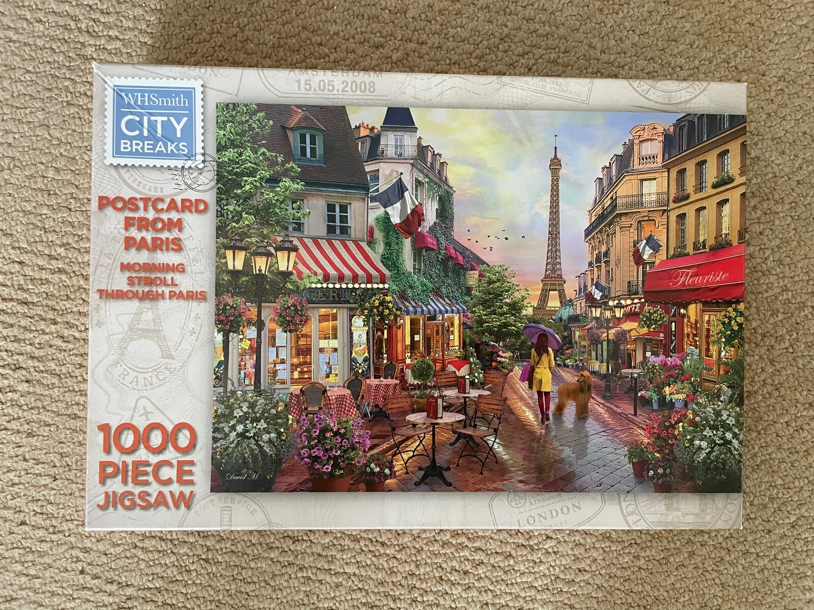 PARIS & Amsterdam. WH smith 1000 piece jigsaw puzzles ( TWO INCLUDED