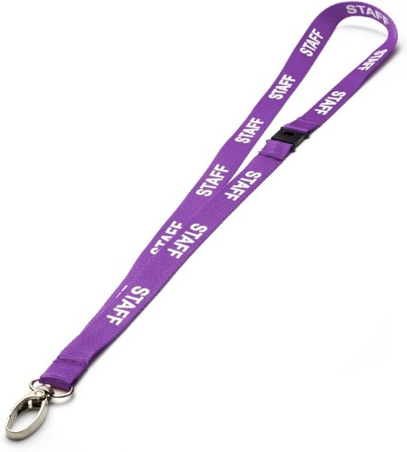 Pre-Printed Breakaway Staff Metal Clip Lanyards Neck Strap ID Badge Card Holder - Picture 15 of 18