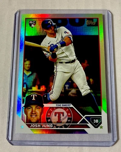 2023 Topps Series 2 Josh Jung Rainbow Foil Rookie RC #529 Texas Rangers