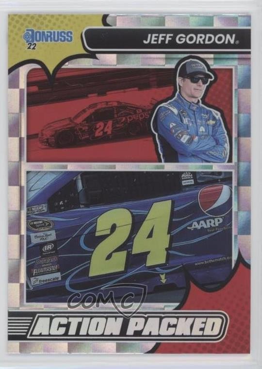 2022 Panini Donruss NASCAR Action Packed Checkers Jeff Gordon #2 HOF 0jo5
