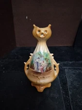 Vintage Double Handled Painted Vase