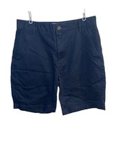 Old Navy Boys Size 16 Husky Navy Blue Chino Shorts Adjustable Waist Uniform