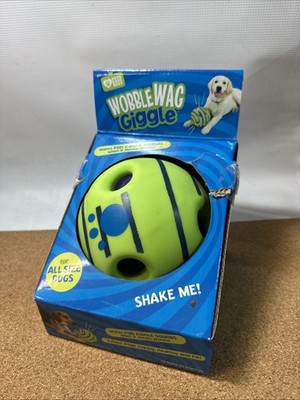 BNIB Wobble Wag Giggle Ball, Interactive Dog Toy, Fun Giggle Sounds When Rolled