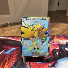 2023 Pokemon 151 Card ZAPDOS EX Full Art Foil Holo Ultra Rare 192/165 on eBay