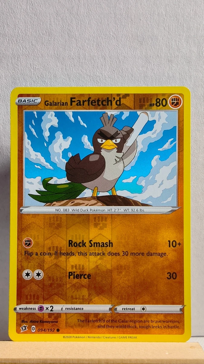 Galarian Farfetch'd Pokémon TCG Cards for sale | eBay