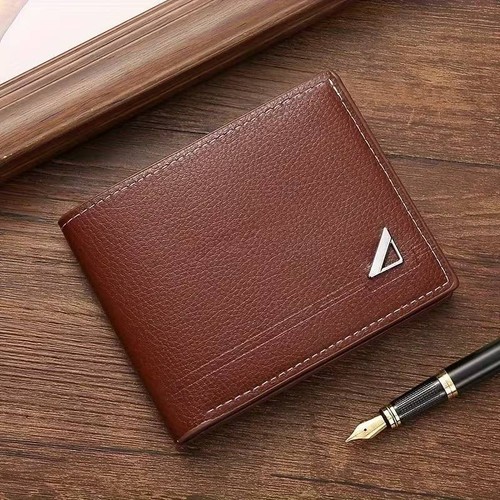 Mens Leather Wallet Large Capacity Bifold Card Holder ID Window Cash Pocket Gift
