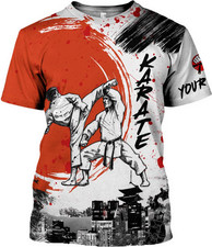 Personalized Karate 3D Tshirt Cool Karate