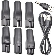 8 PCS Power Cord 5V adapter for Hair Clippers,Beard trimmers,Beauty Instruments