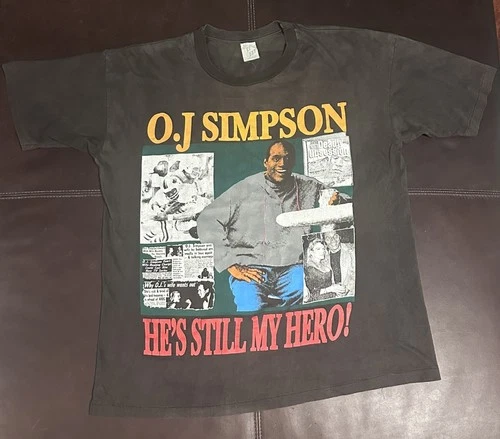 90s OJ Simpson Double-sided Size xl Single Stitch Ra 1990s vintage concert t-shirt, vintage, size XL, single stitch, B+ condition